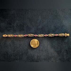 Elegant Sterling Silver Panther Bracelet